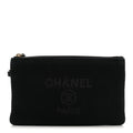 Mixed Fibers Deauville Pouch Black