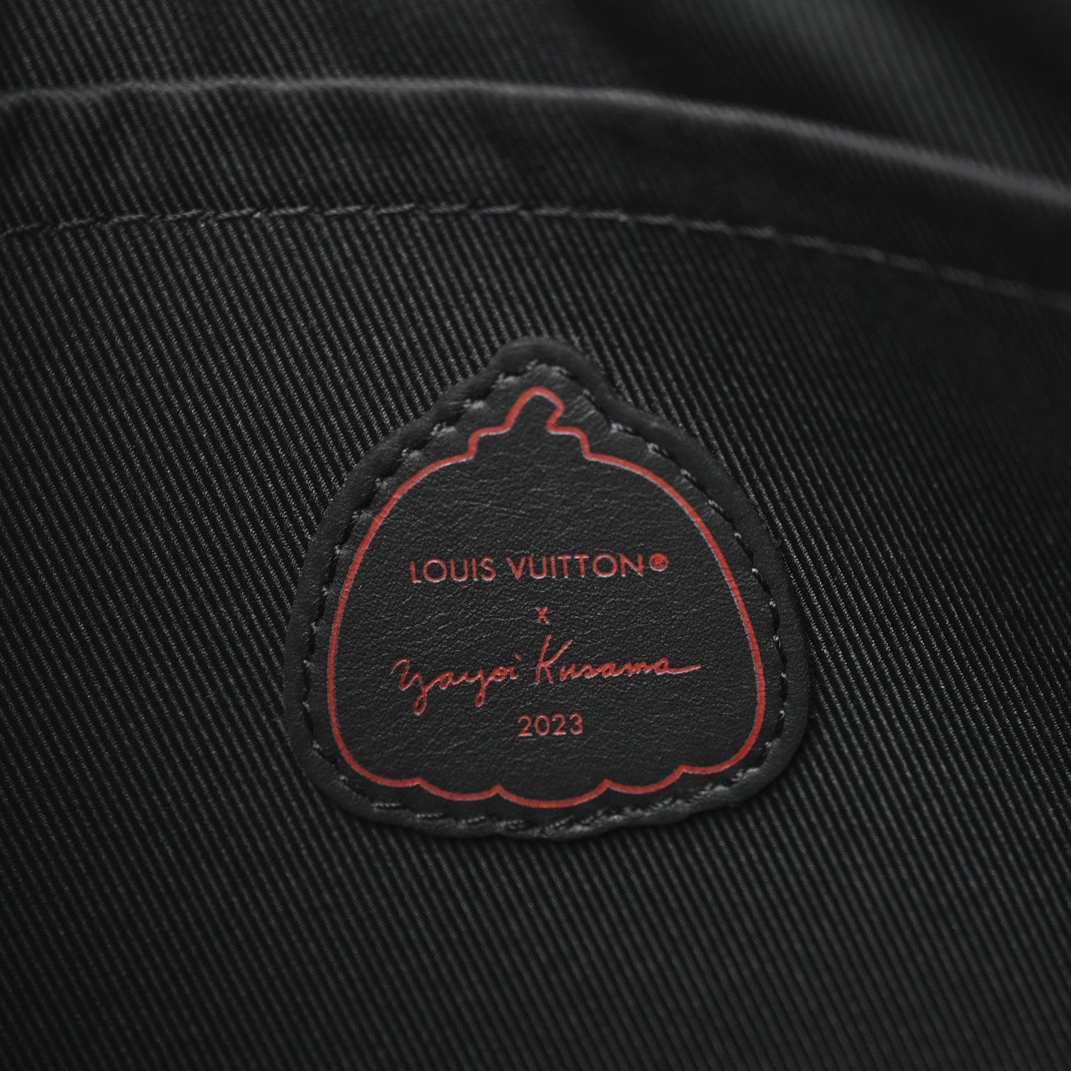 Louis Vuitton LV X YK Taurillon Monogram Pochette To-Go Black Red