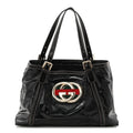 Gucci Dialux Medium Britt Tote Black
