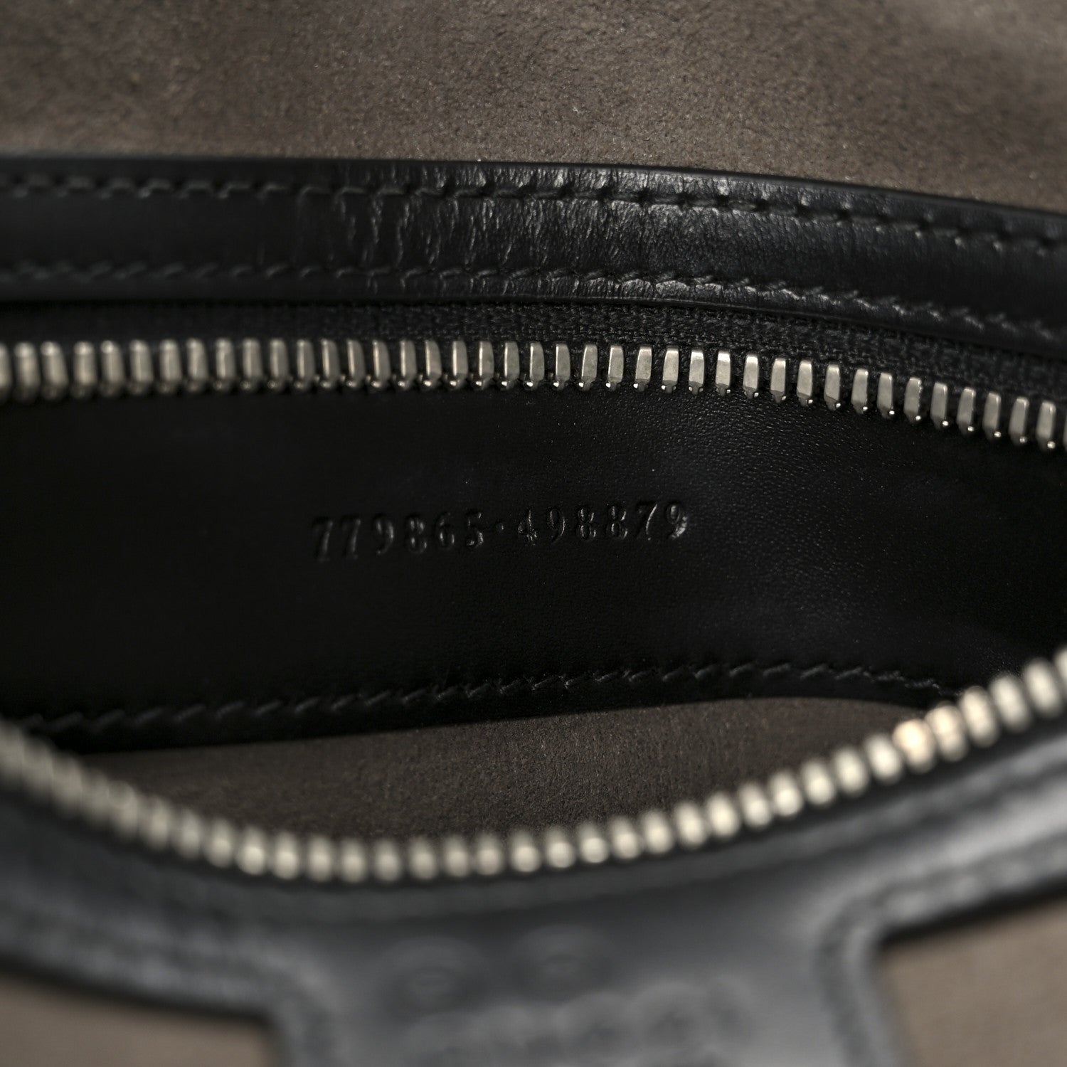 Gucci Guccissima Signature Small Messenger Bag Black