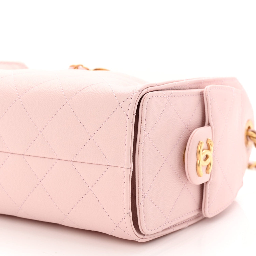 Chanel Caviar Quilted Mini Chanel 25 Handbag Light Pink
