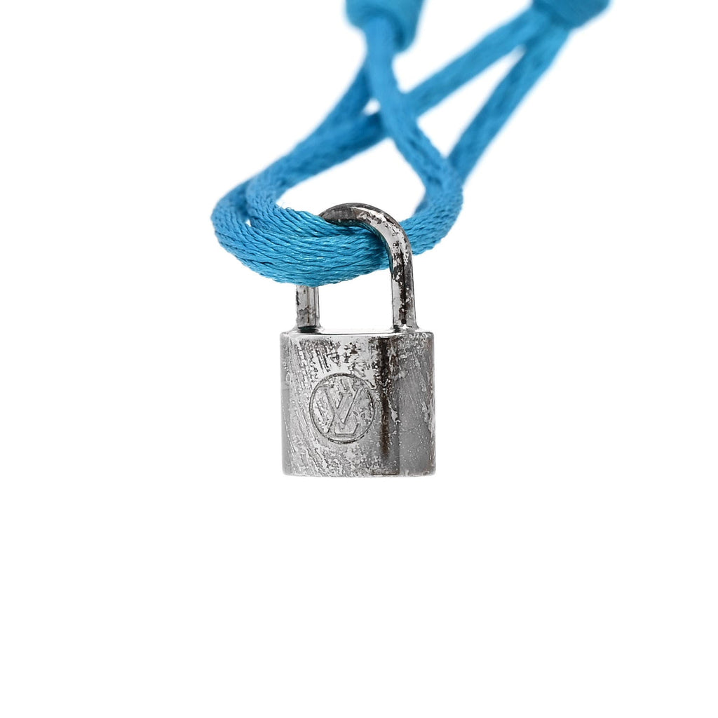 Louis Vuitton X UNICEF Sterling Silver Lockit Bracelet Blue