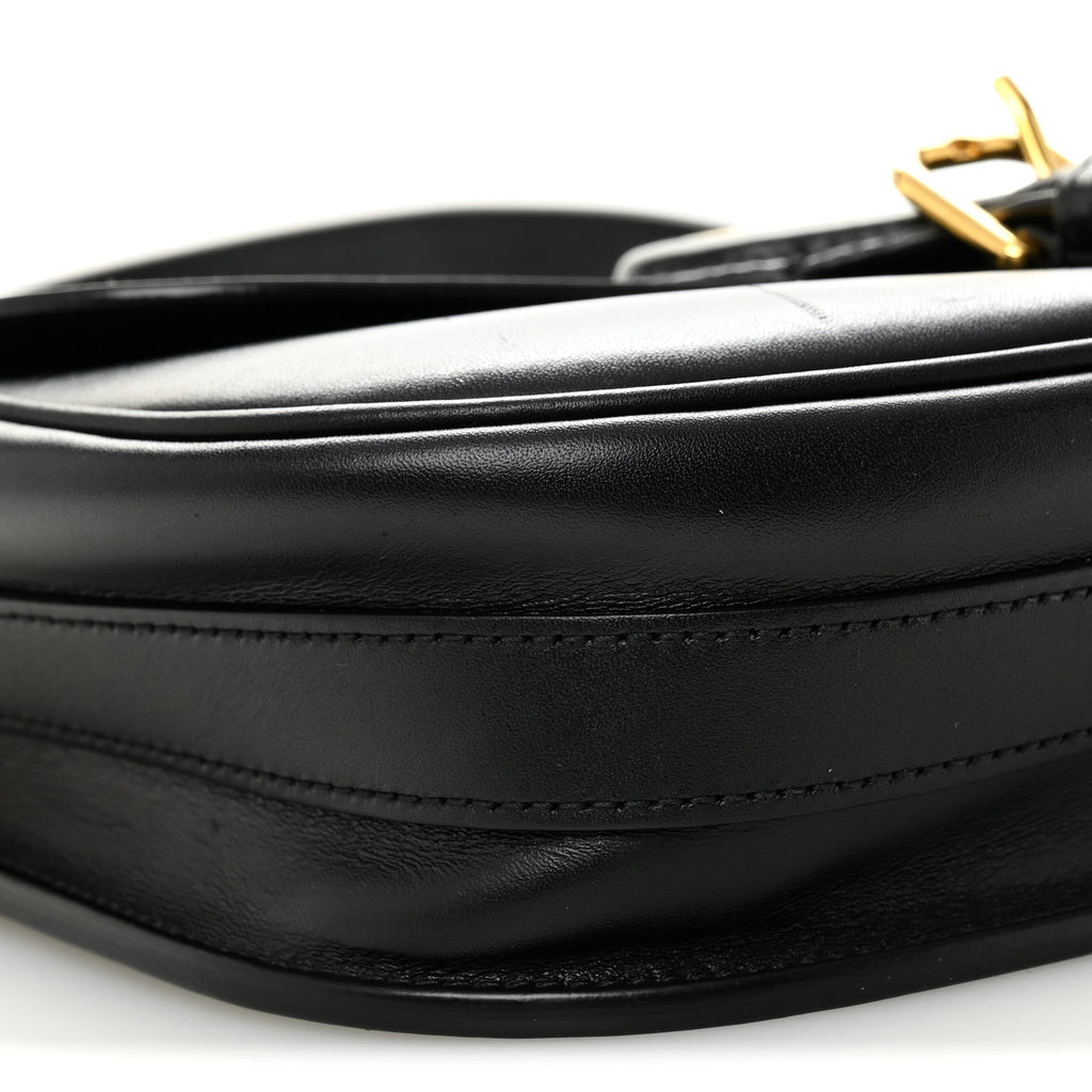 Christian Dior Box Calfskin Medium Bobby Flap Black