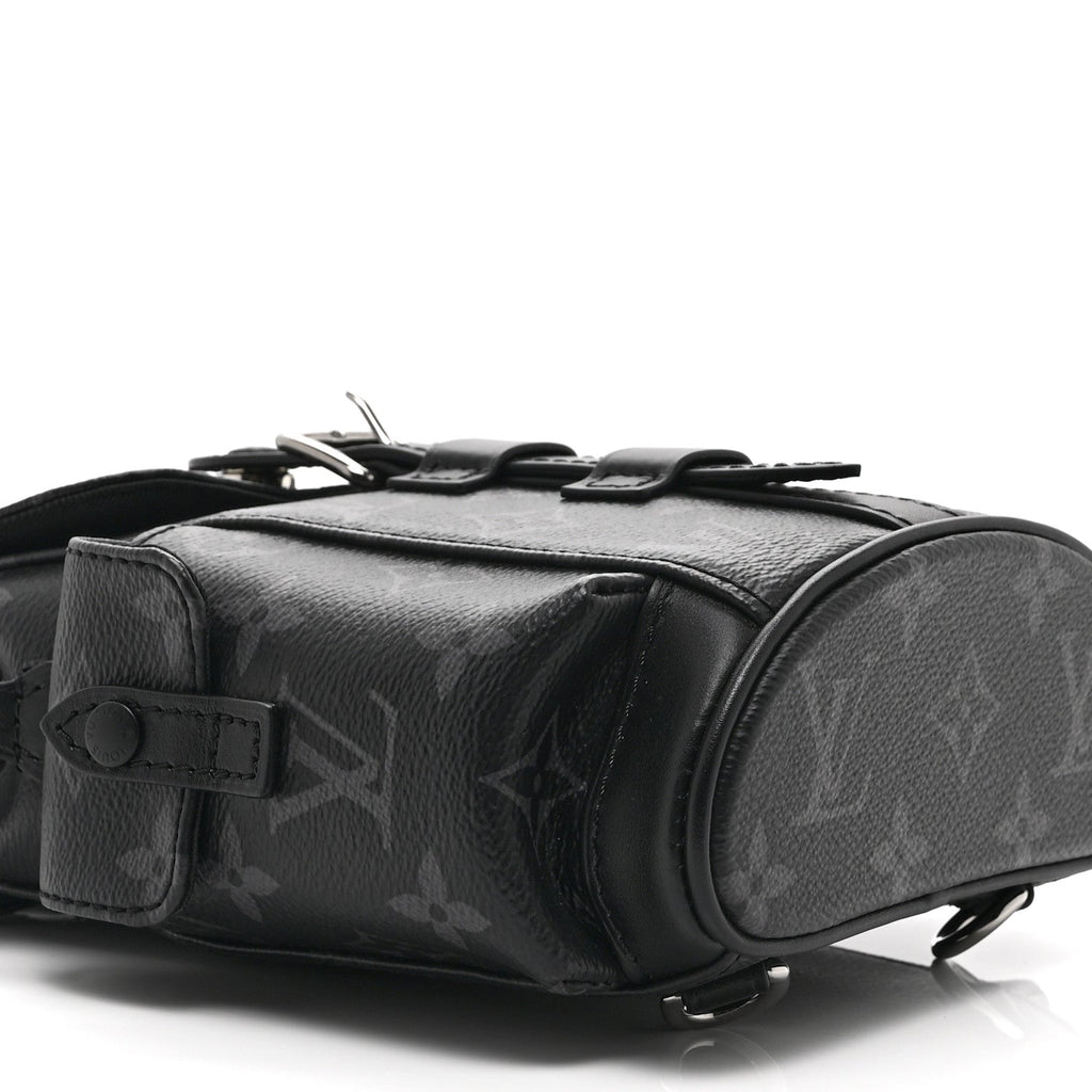 Louis Vuitton Monogram Eclipse Nano Christopher Backpack Black