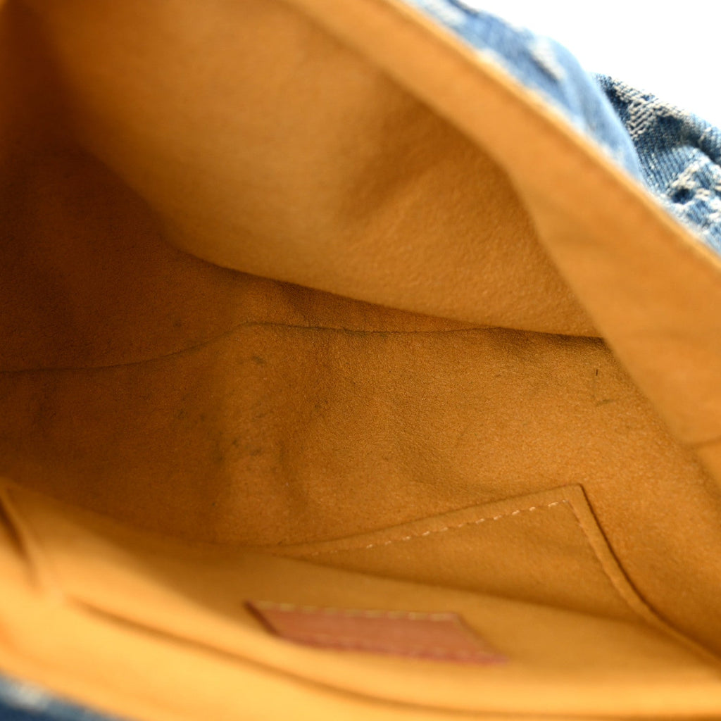 Louis Vuitton Monogram Denim Mini Pleaty Blue