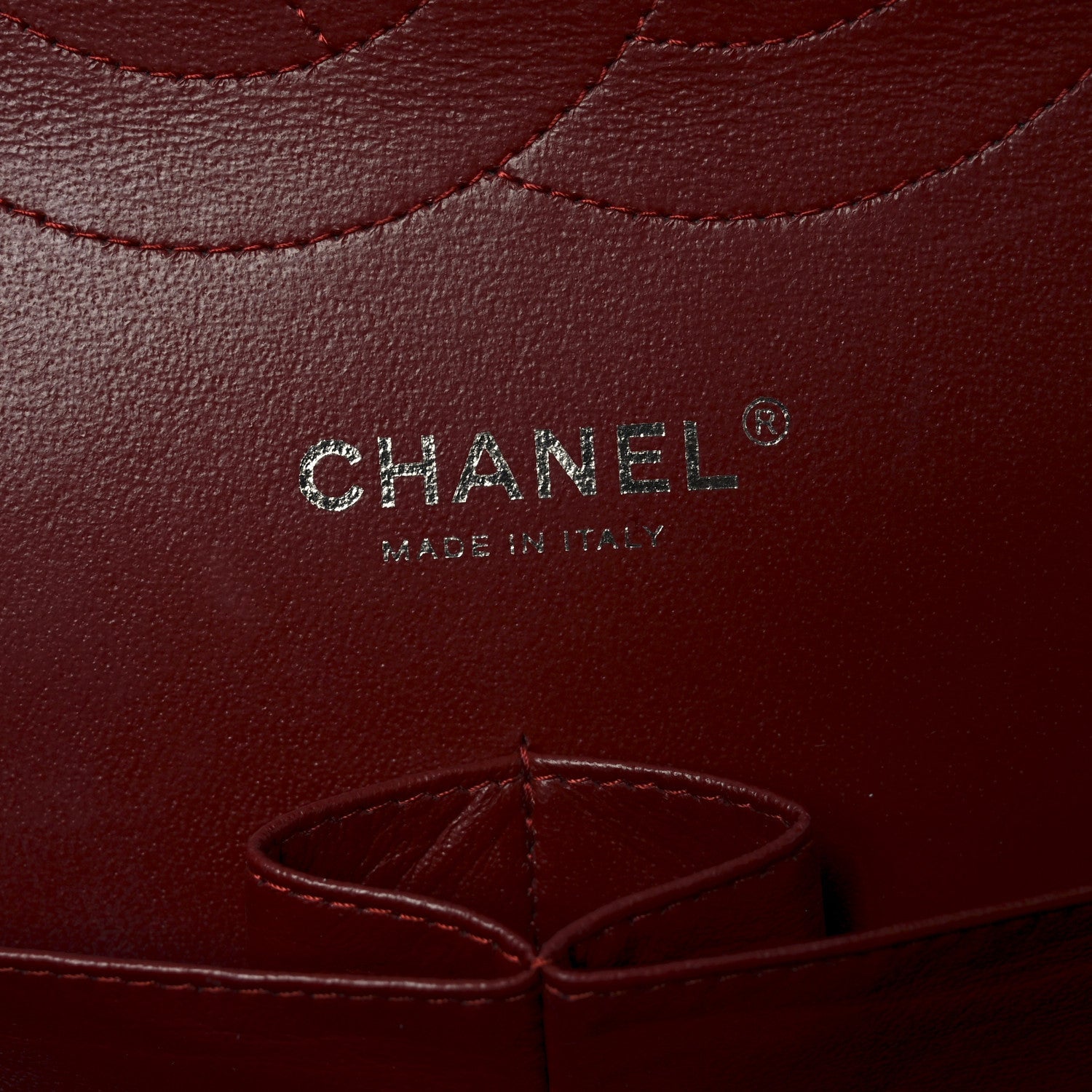 Chanel Patent Quilted Jumbo Double Flap Dark Red