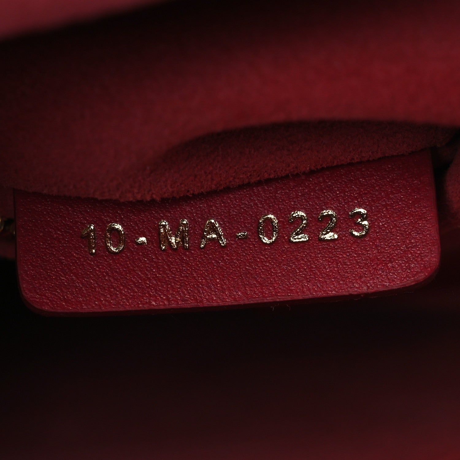 Christian Dior Lambskin Cannage Small My ABCDior Lady Dior Red