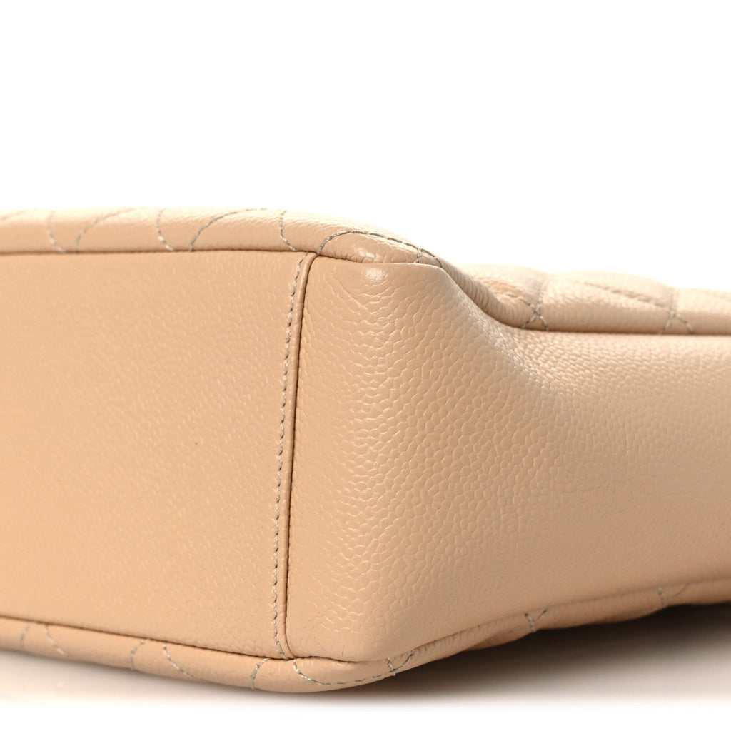 Chanel Caviar Quilted Petit Shopping Tote PST Beige Clair
