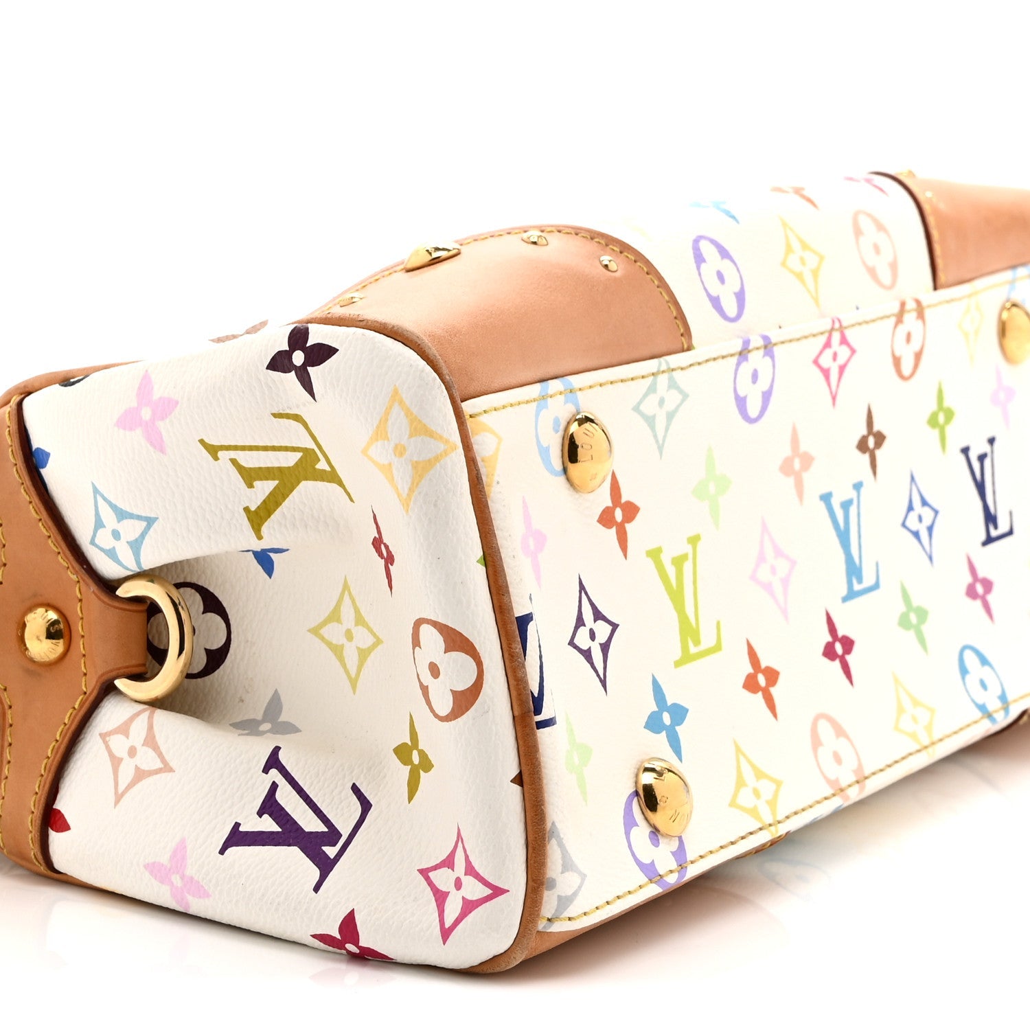 Louis Vuitton Monogram Multicolor Beverly MM White