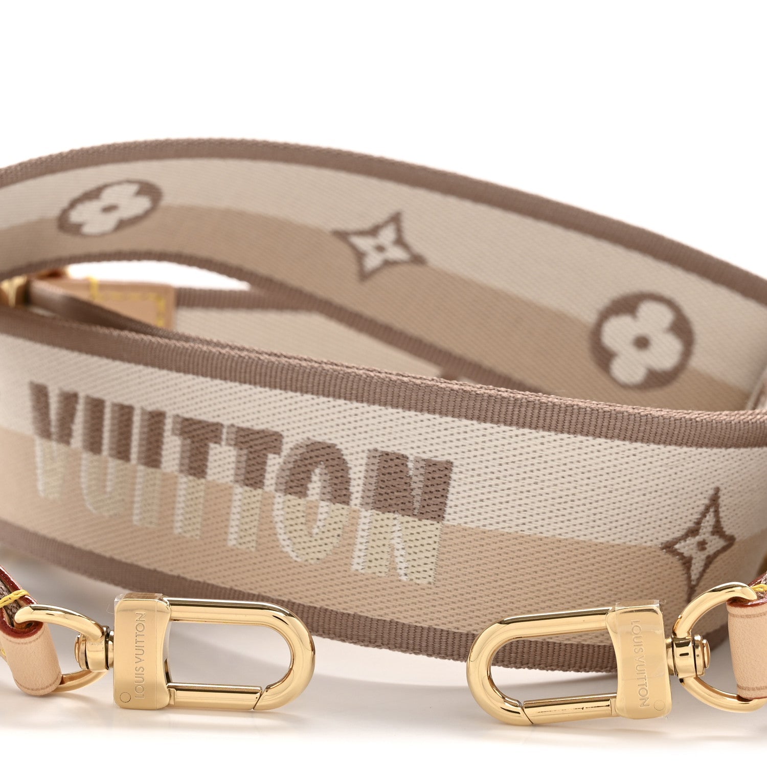 Louis Vuitton Jacquard Speedy Bandouliere 20 Shoulder Strap Beige