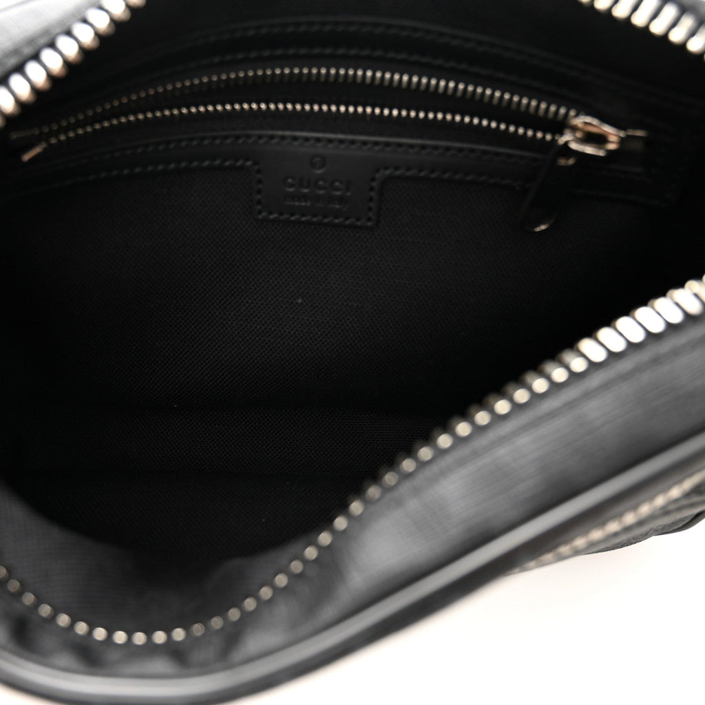 Gucci Soft GG Supreme Monogram Web Belt Bag Black Grey