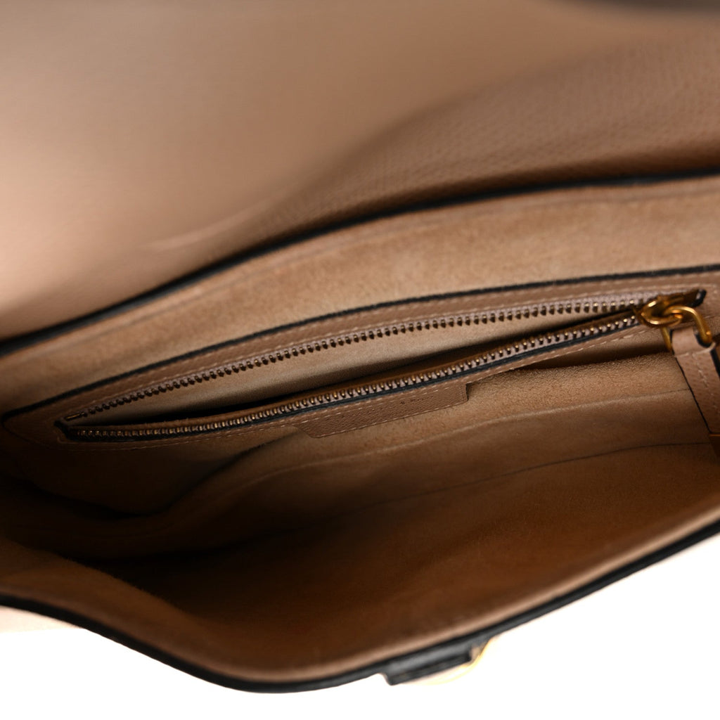 Christian Dior Grained Calfskin Saddle Bag Fard