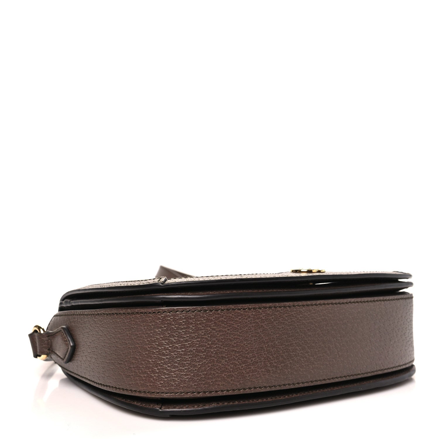 Gucci GG Supreme Monogram Web Small Ophidia Flap Messenger Bag Brown