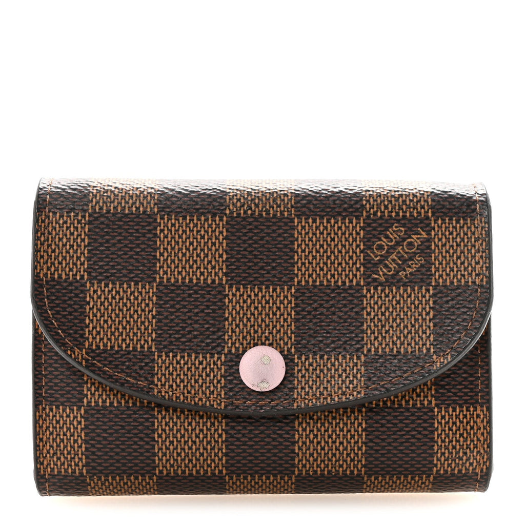 Louis Vuitton Damier Ebene Rosalie Coin Purse Rose Ballerine