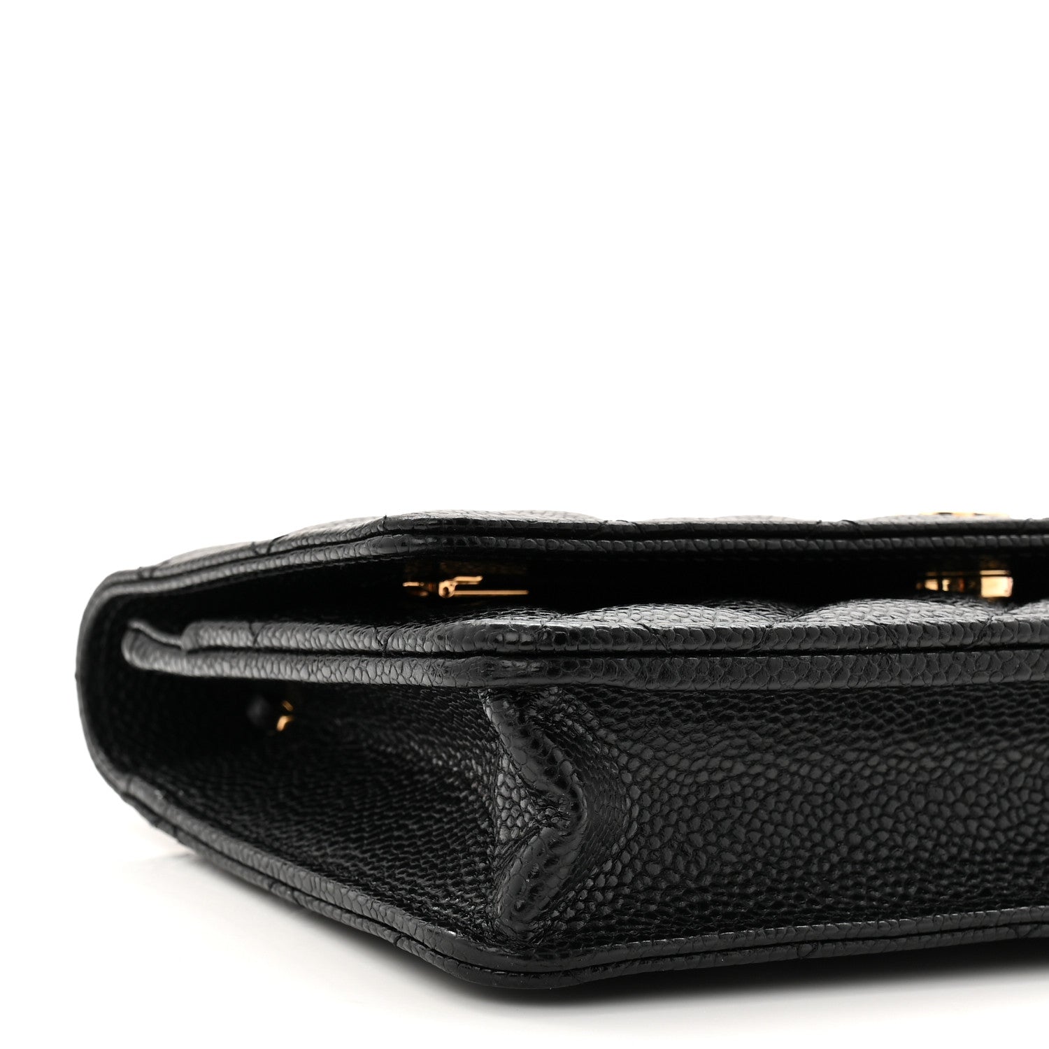 Chanel Caviar Quilted Wallet on Chain WOC Black