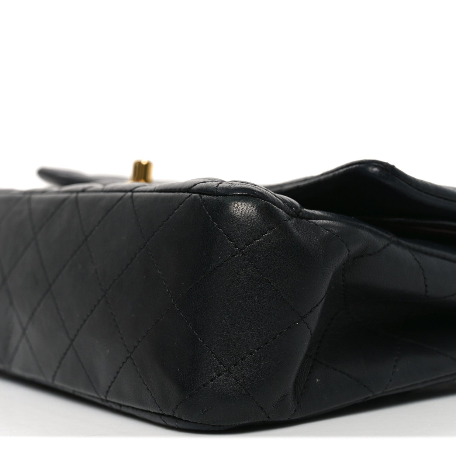 Chanel Lambskin Quilted Medium Double Flap Black