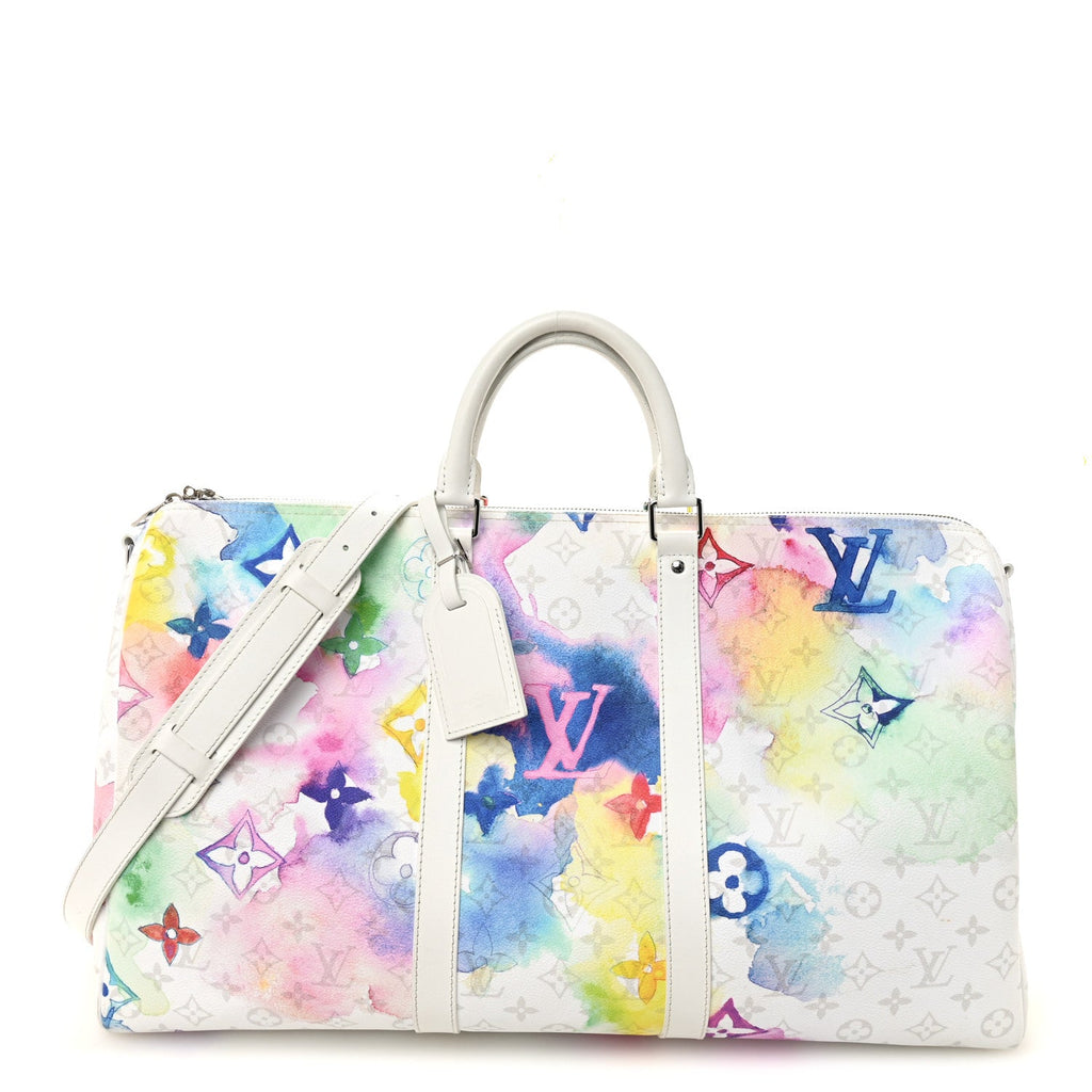 Louis Vuitton Monogram Watercolor Keepall Bandouliere 50 Multicolor