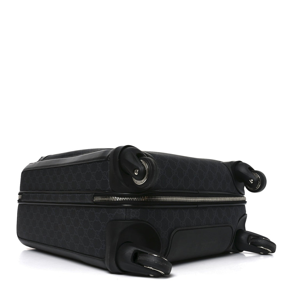 Gucci GG Supreme Monogram Calfskin Cabin Trolley Black