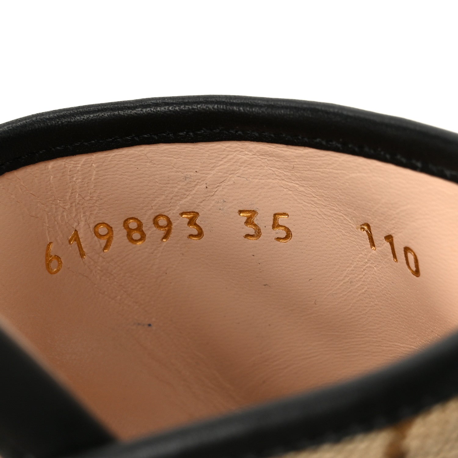 Gucci Monogram Matelasse Diagonal GG Marmont Flat Slide Sandals 35 Beige Ebony Black