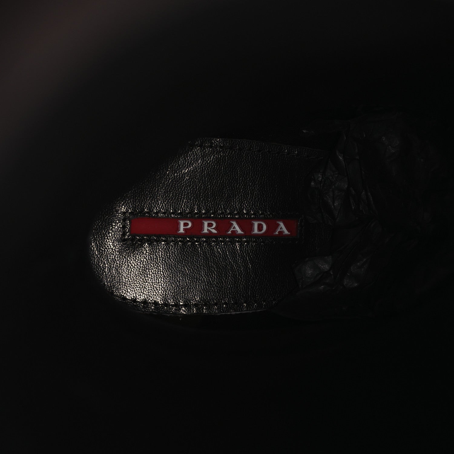 Prada Capra Antic Donna Tall Riding Boots 37 Ebano
