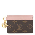 Louis Vuitton Monogram LV Charms Card Holder Rose Ballerine