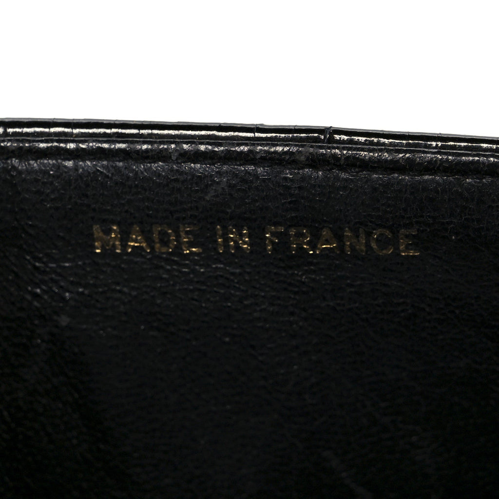 Chanel Patent Vertical Quilt Small Flap Black