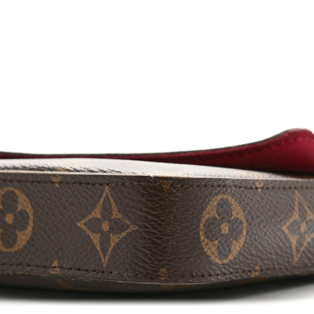 Louis Vuitton Monogram Pochette Felicie Chain Wallet Fuchsia