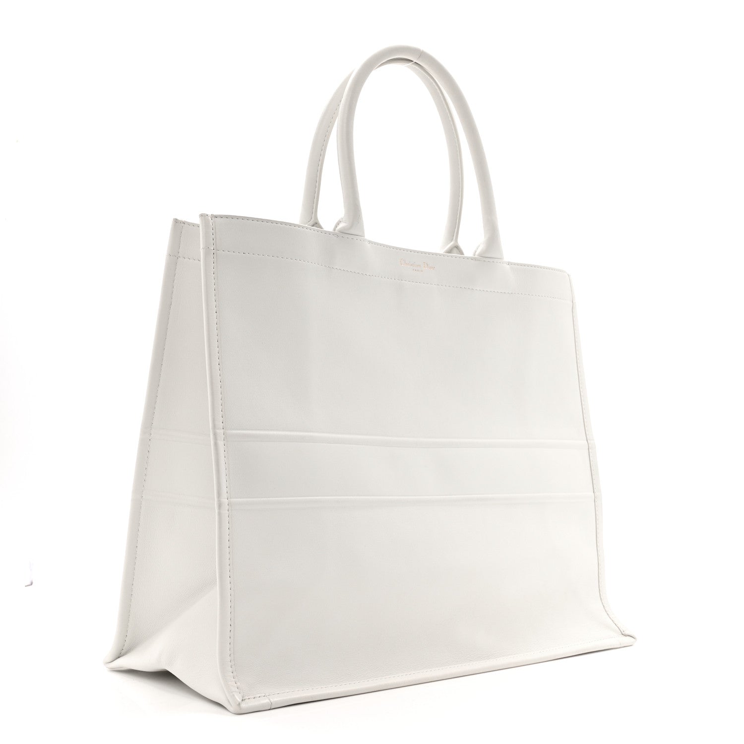 Christian Dior Calfskin Large Surrealism Book Tote Ivory