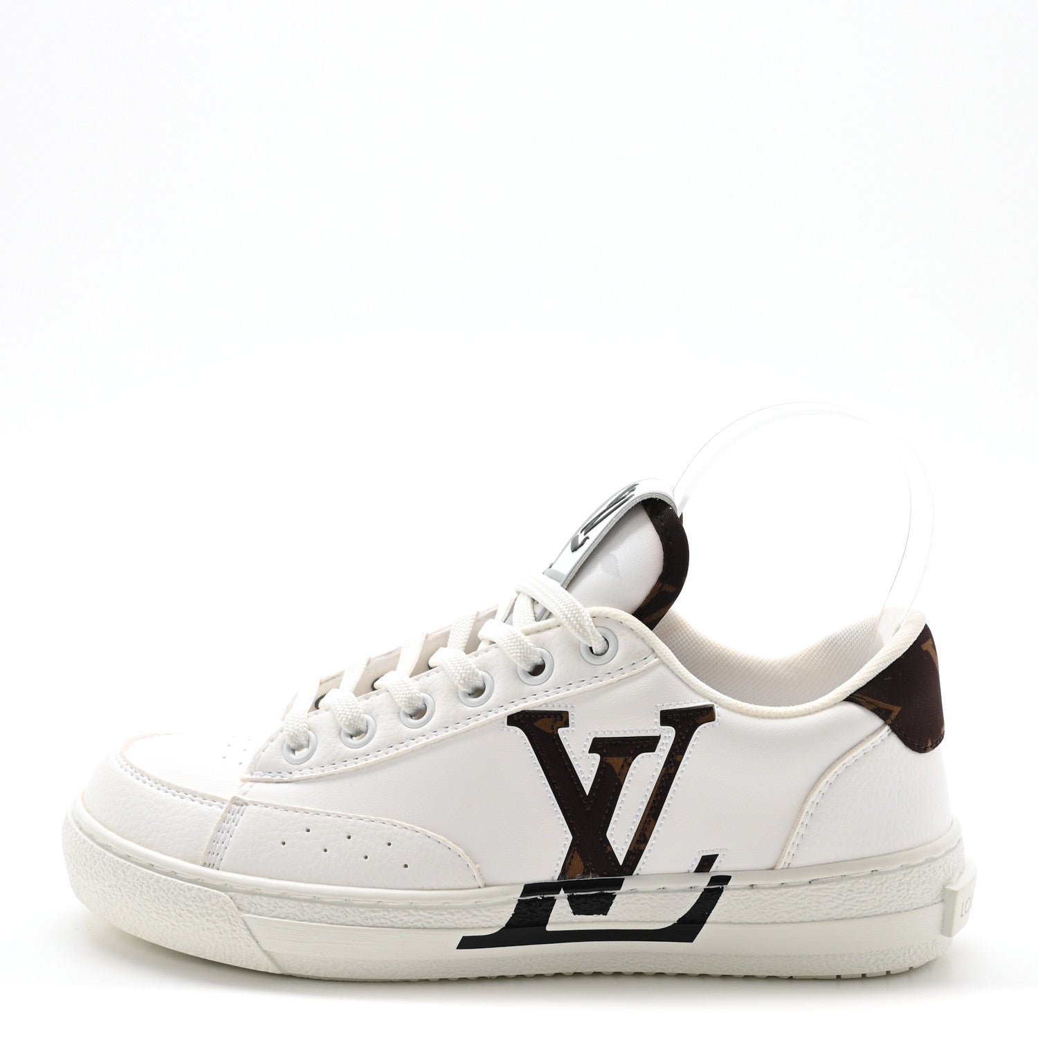 Louis Vuitton Charlie Sneakers 35 White Cacoa Brown