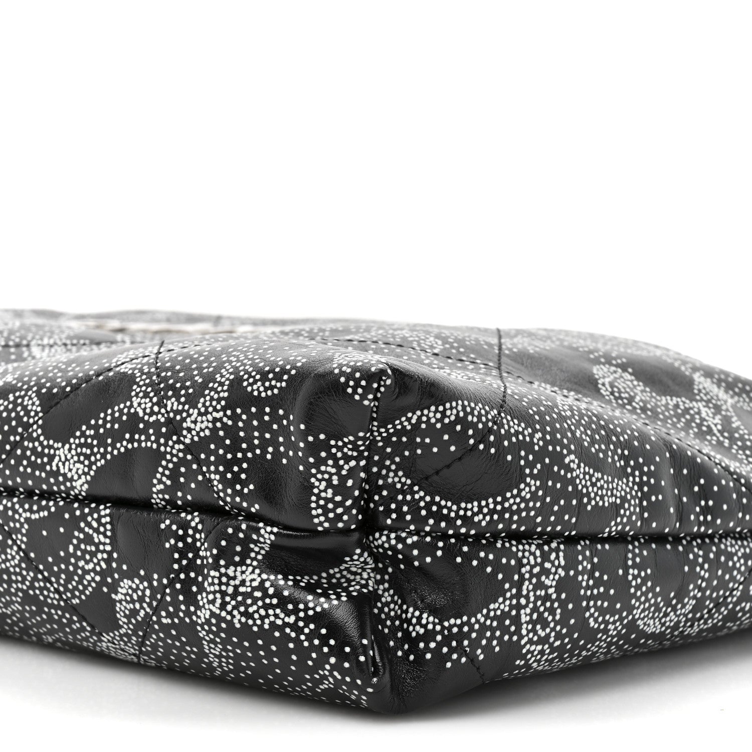 Chanel Printed Calfskin Quilted Chanel 22 Black