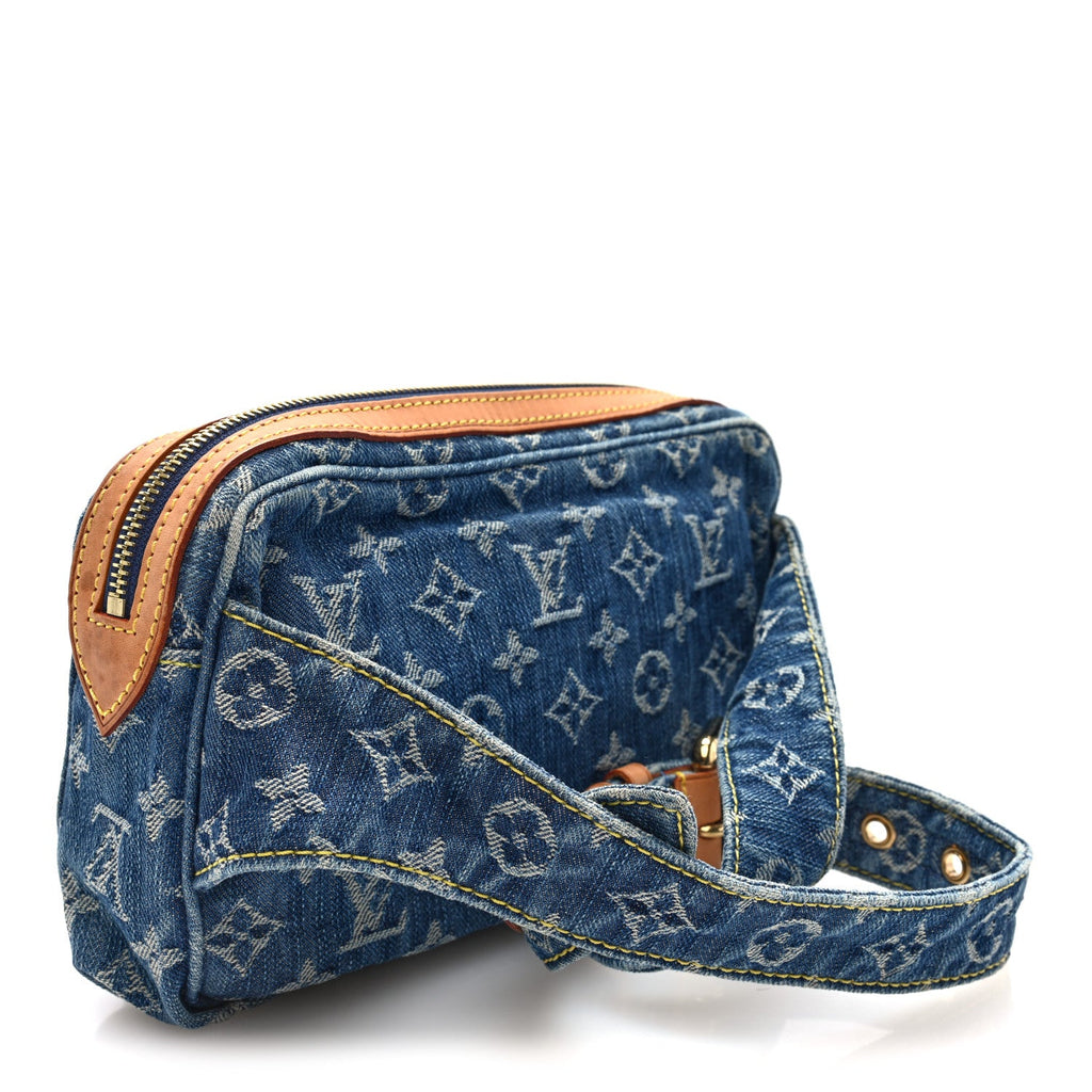 Louis Vuitton Monogram Denim Bum Bag Blue