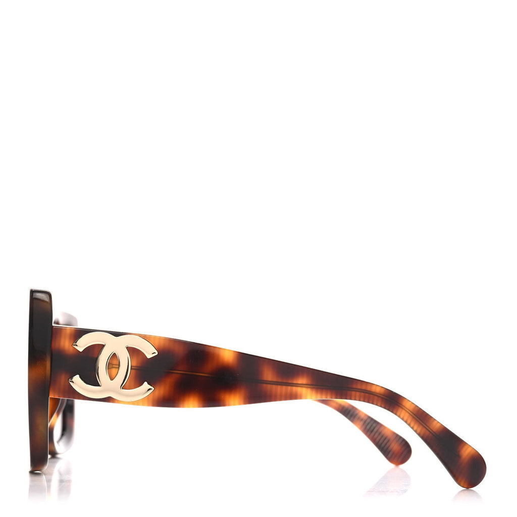 Chanel Square Polarized CC Sunglasses 5494-A Tortoise Brown