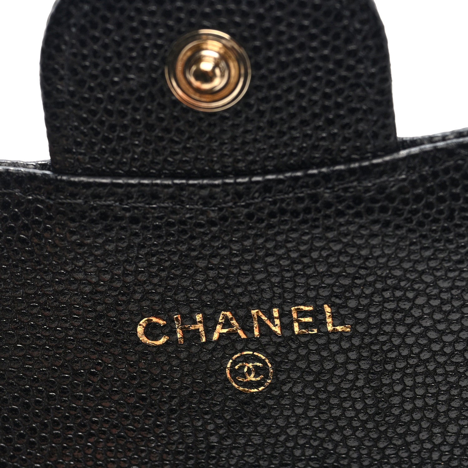 Caviar Quilted Mini Chain Belt Bag Black