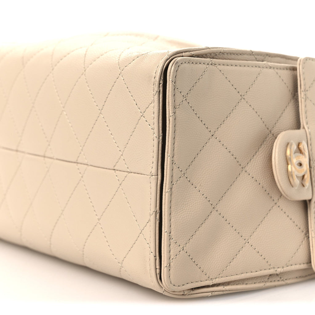 Chanel Caviar Quilted Small Chanel 25 Handbag Beige