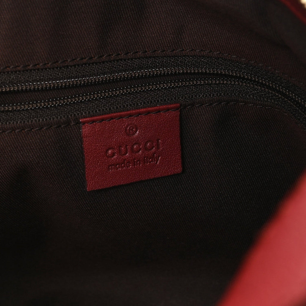 Gucci Monogram Medium Sukey Hobo Red