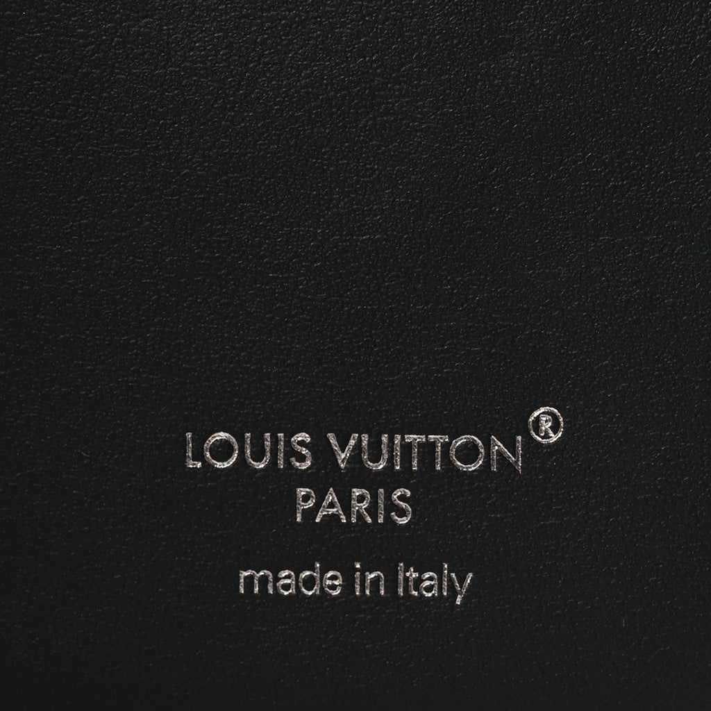 Louis Vuitton Monogram Macassar Magnetic Card Holder Black