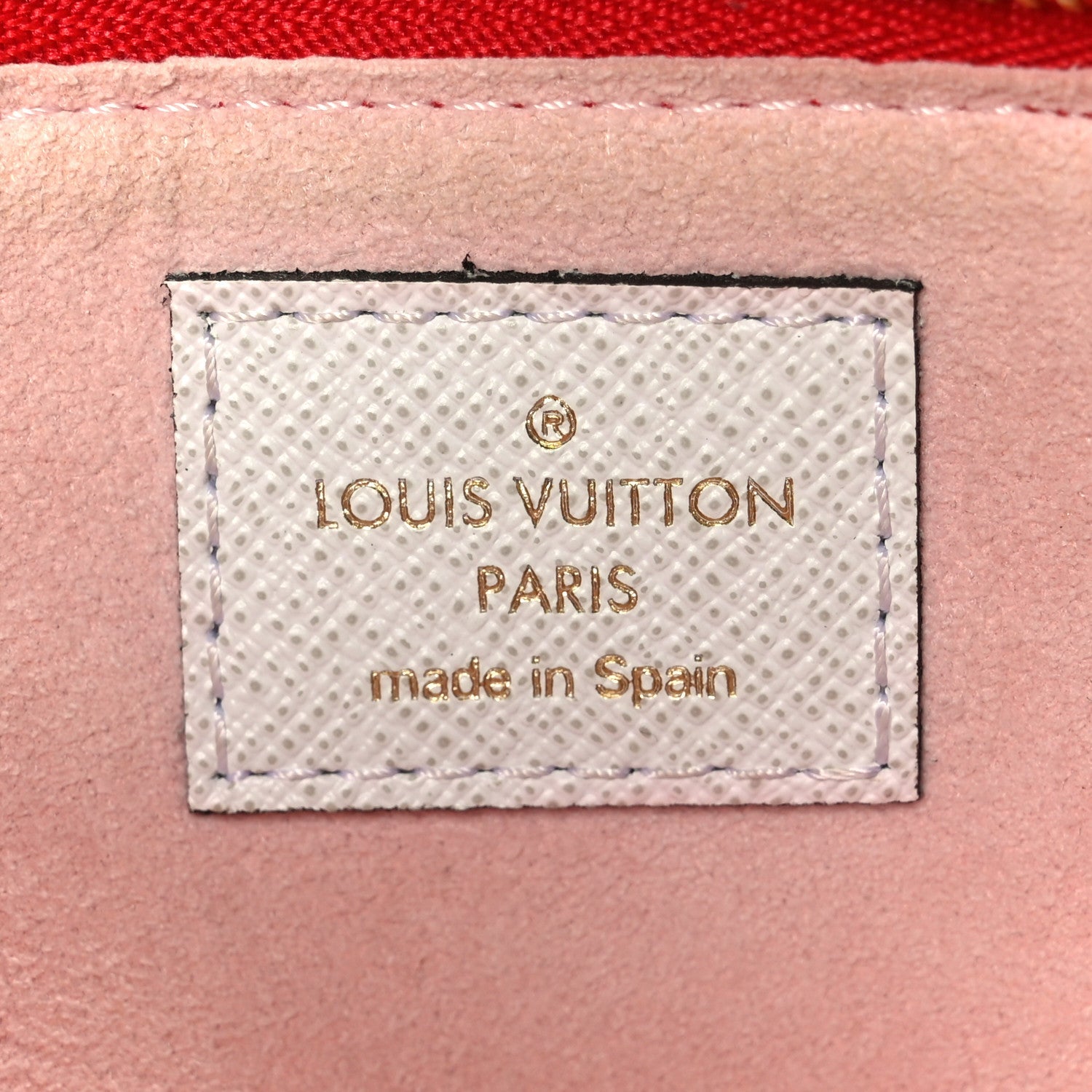 Louis Vuitton Monogram Giant Double Zip Pochette Rouge