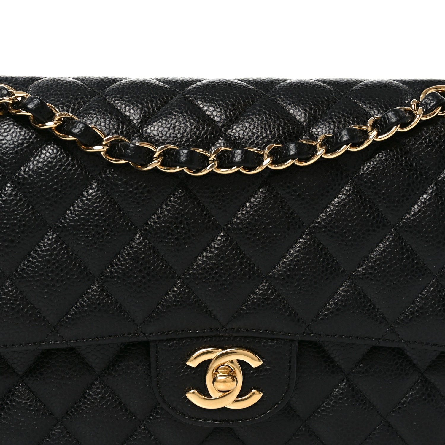 Chanel Caviar Quilted Medium Double Flap Black