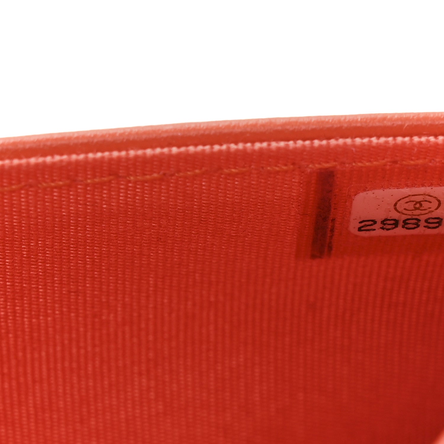 Chanel Caviar Quilted Boy Wallet On Chain WOC Orange