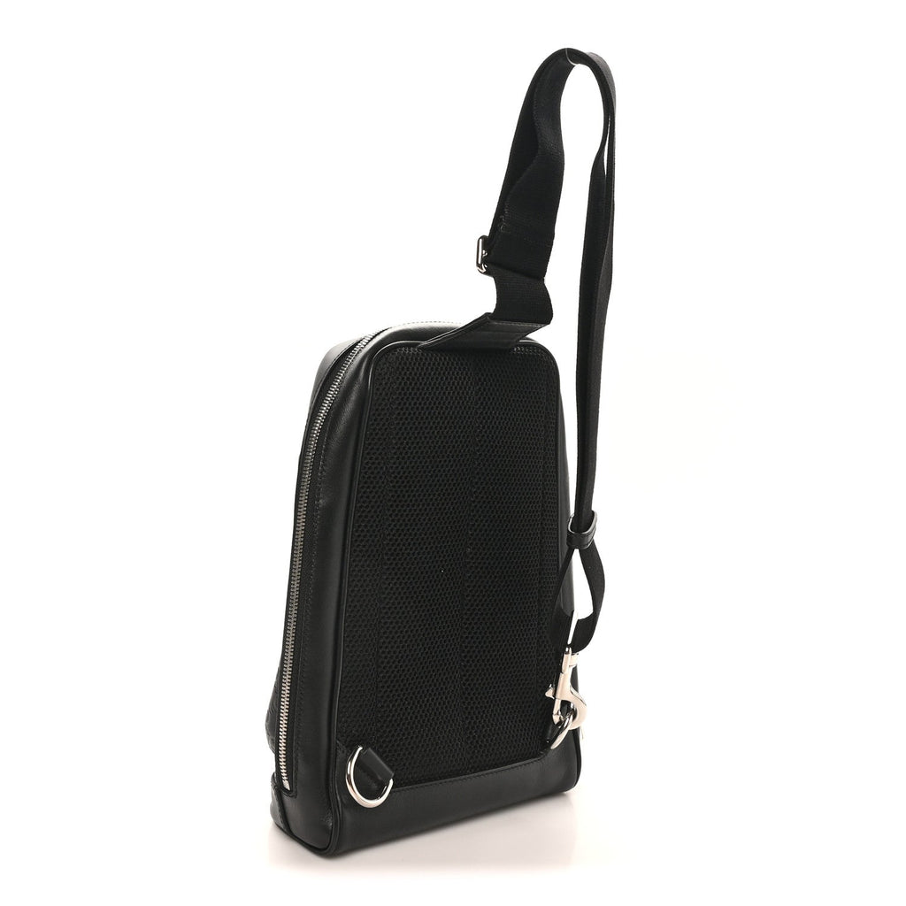 Gucci Guccissima Sling Backpack Black