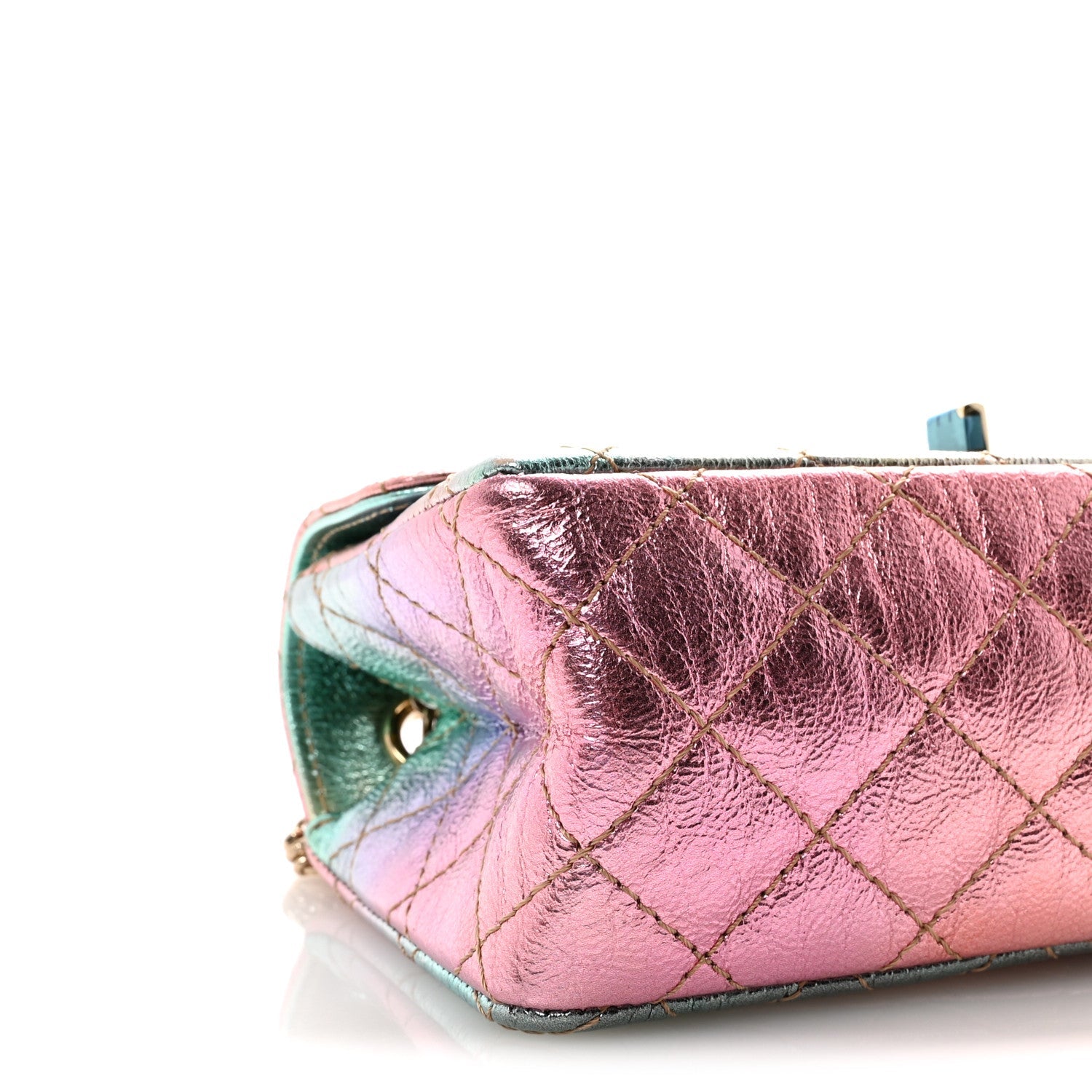 Chanel Metallic Goatskin Quilted Mini 2.55 Reissue Flap Multicolor