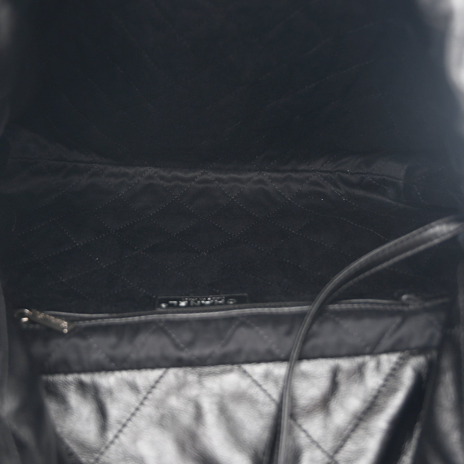 Chanel Shiny Calfskin Quilted Small Chanel 22 Black