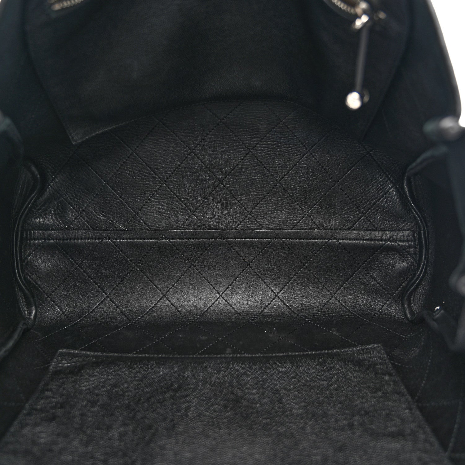 Chanel Caviar Stitched Large Lady Coco Shopping Tote Black