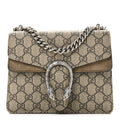 Gucci GG Supreme Monogram Mini Dionysus Shoulder Bag Taupe