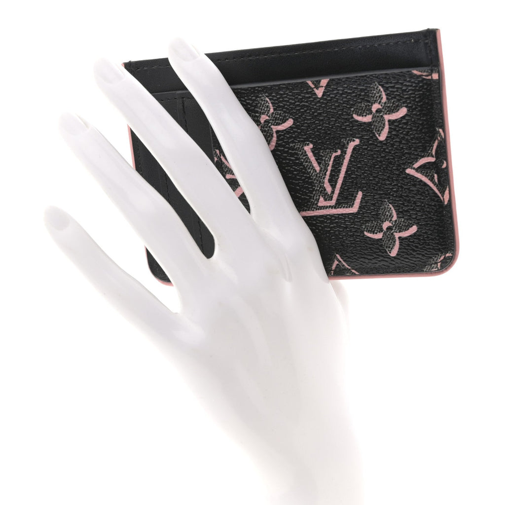 Louis Vuitton Monogram Fall for You LV Side-Up Card Holder Black