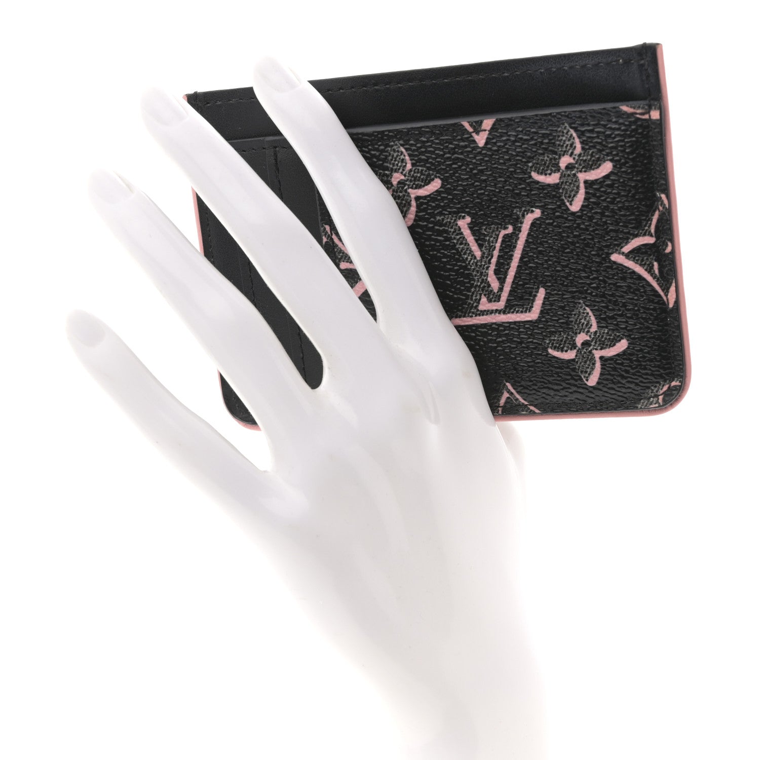 Louis Vuitton Monogram Fall for You LV Side-Up Card Holder Black