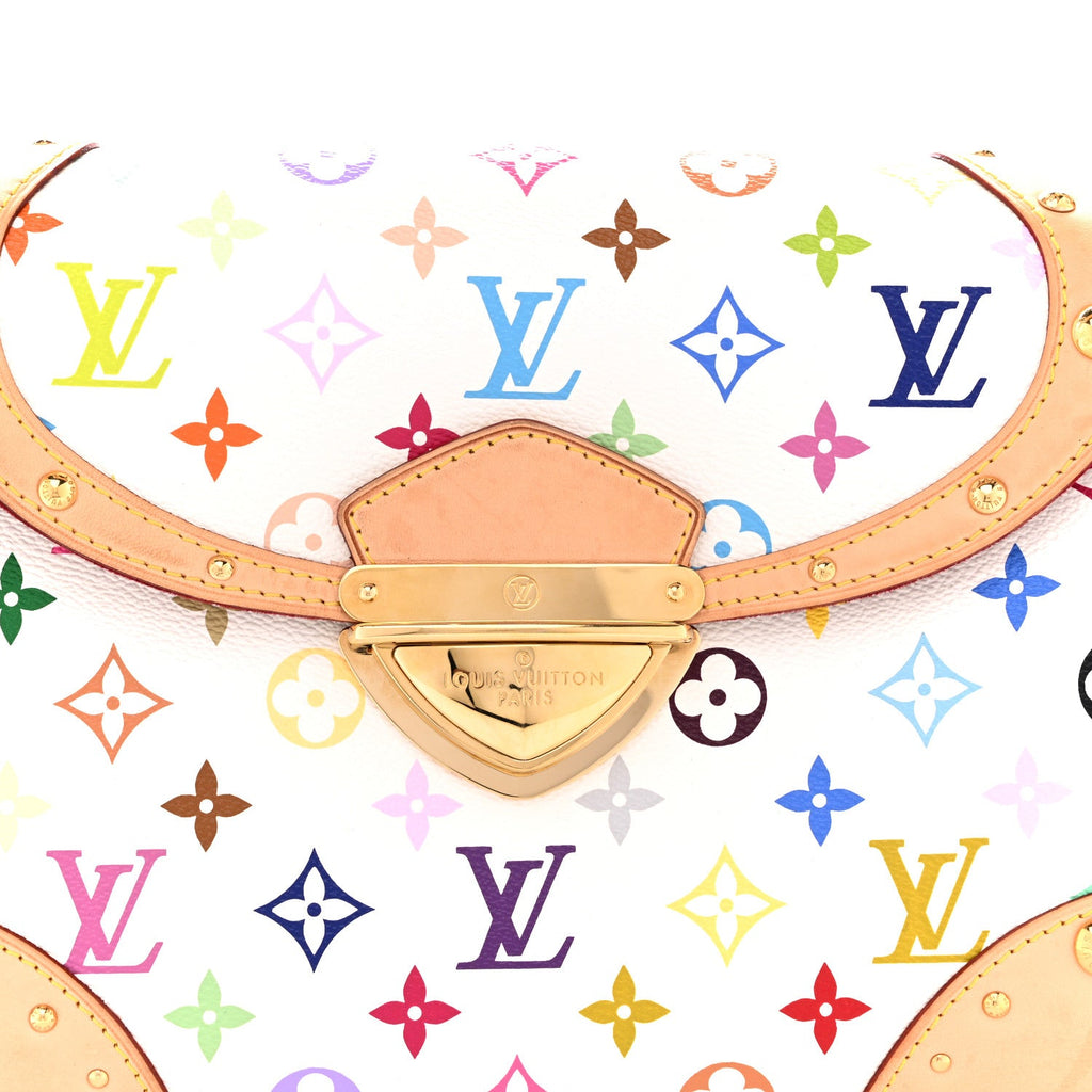Louis Vuitton Monogram Multicolor Beverly MM White