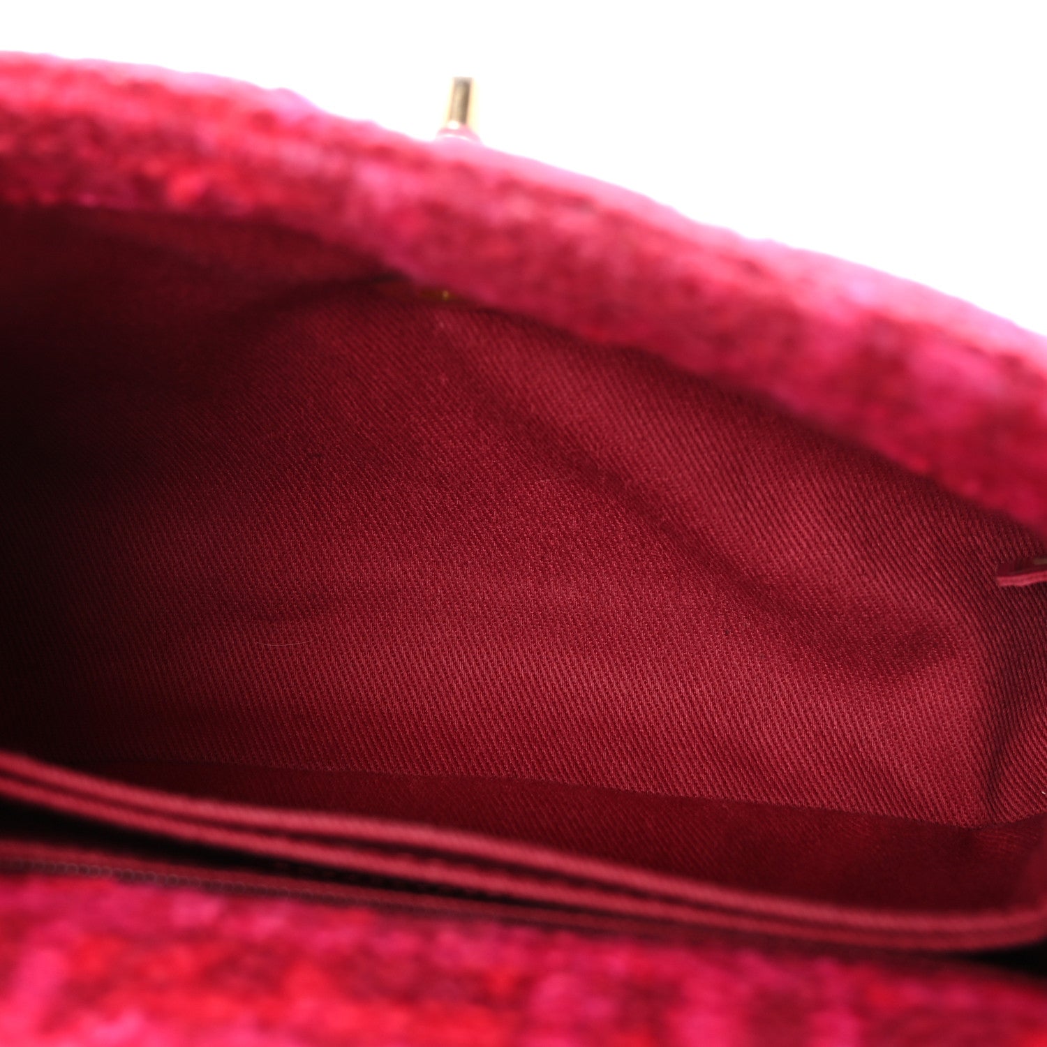 Chanel Tweed Mini Coco Handle Flap Fuchsia