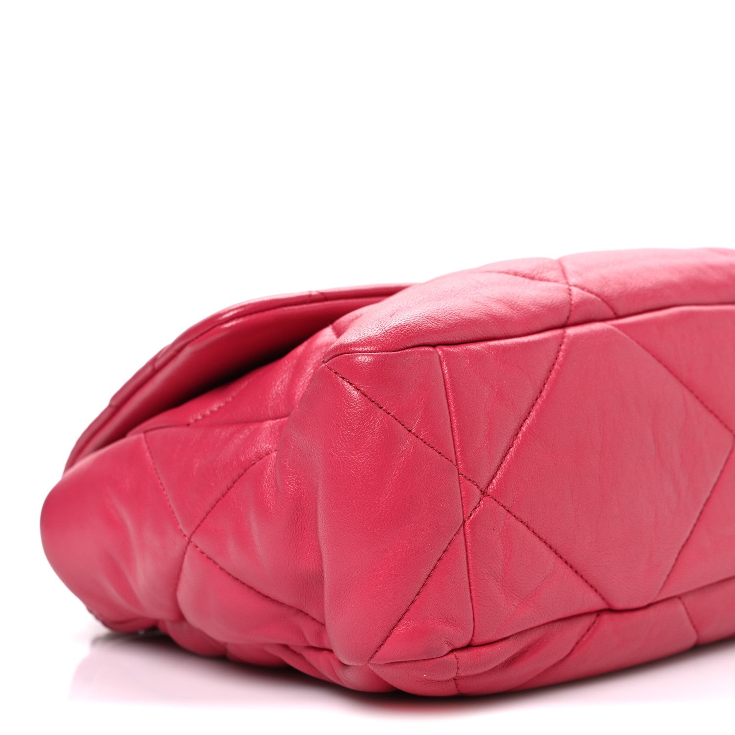 Chanel Goatskin Quilted Large Chanel 19 Flap Pink