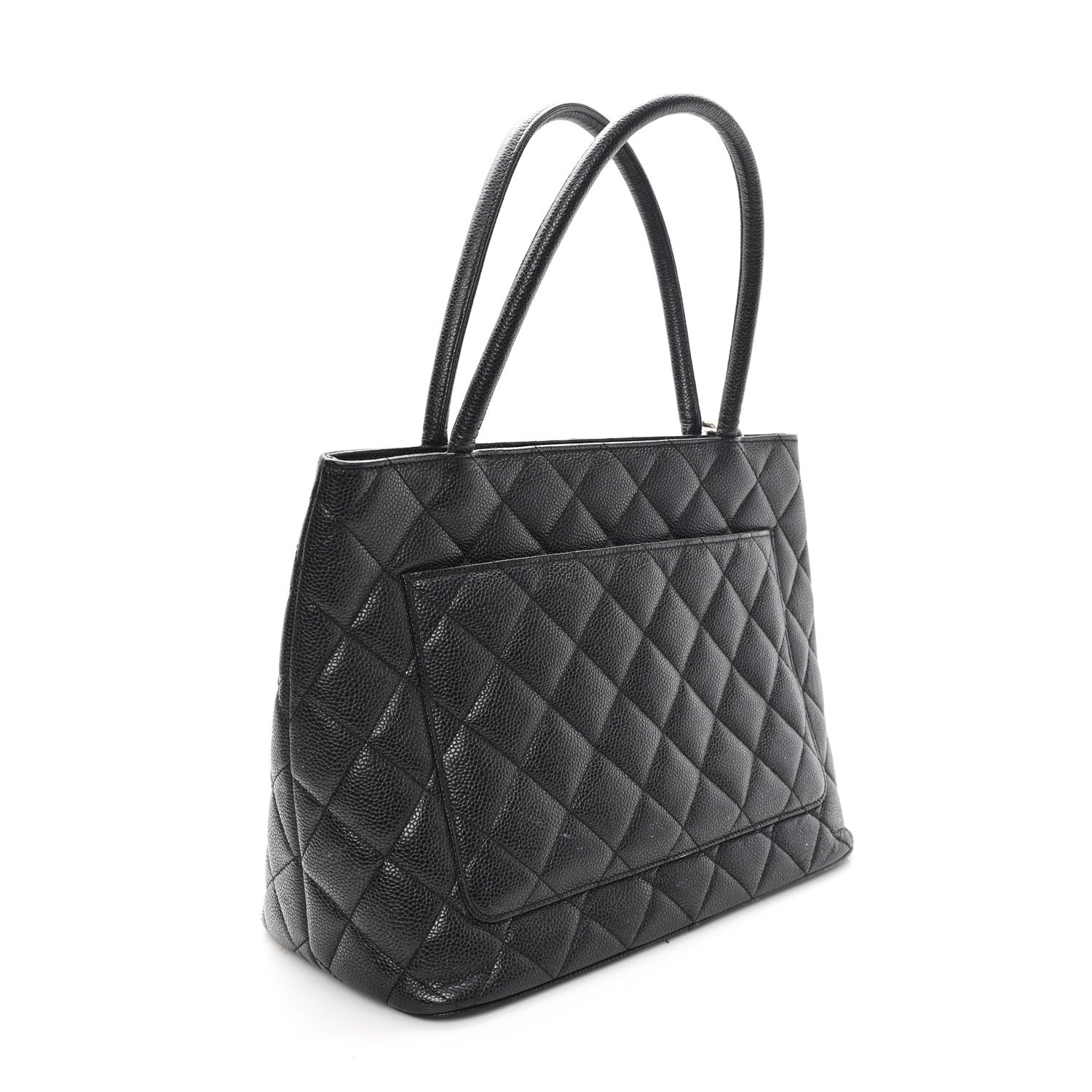 Chanel Caviar Quilted Medallion Tote Black
